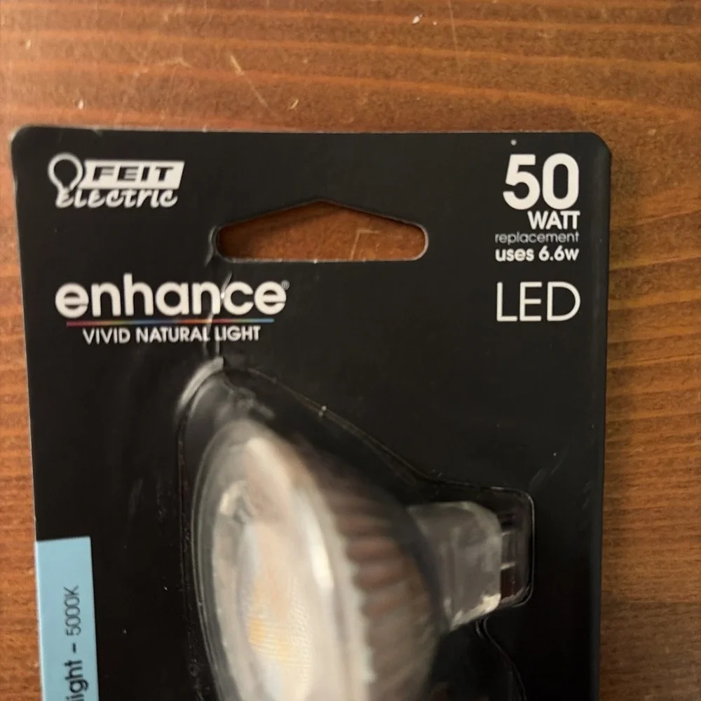Feit Electric LED MR16 50W 6W Bulbs GU10 5000k Daylight 450 Lumens‎